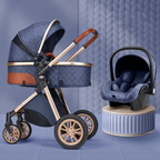 3-in-1 All-Terrain Stroller — Bassinet, Car Seat & Pushchair