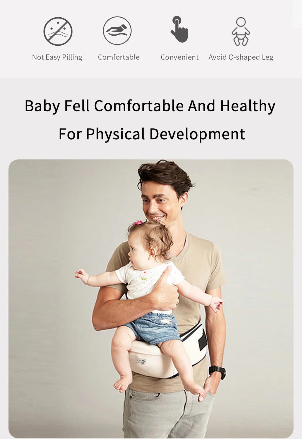 Adjustable Baby Carrier for All-Day Comfort