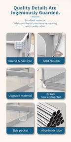 Baby Playpen — Foldable Play Yard with Protective Padding