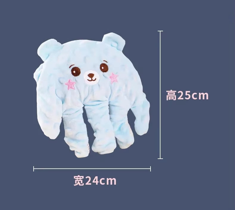 Baby Sleep Aid Hand that mimics gentle patting to help babies relax and fall asleep, with remote control, suitable for infants and toddlers.