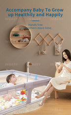 Baby Playpen — Foldable Play Yard with Protective Padding