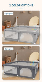 Baby Playpen — Foldable Play Yard with Protective Padding