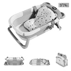 Collapsible Travel Bathtub — with Thermometer & Drain Hole