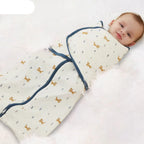 Cotton Swaddle Sleep Sack — Breathable Newborn Sleepwear (0–3M)