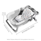 Collapsible Travel Bathtub — with Thermometer & Drain Hole