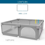 Baby Playpen — Foldable Play Yard with Protective Padding
