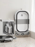 Collapsible Travel Bathtub — with Thermometer & Drain Hole