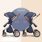 3-in-1 All-Terrain Stroller — Bassinet, Car Seat & Pushchair