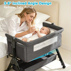 Bedside Bassinet — Breathable Mesh, Portable Newborn Sleeper