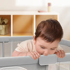 Baby Playpen — Foldable Play Yard with Protective Padding