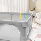 Baby Playpen — Foldable Play Yard with Protective Padding