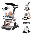 4-in-1 Baby Walker — Push Handle, Sunshade & Activity Center
